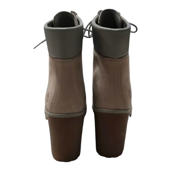 Timberland Women's‎ Allington Lace-Up 6-Inch Boots Beige and Green Suede Boots 9 - Picture 4 of 9